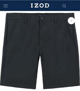 Men's IZOD GOLF 9.5" MICRO POLY CLASSIC FIT GOLF SHORT - Black 38